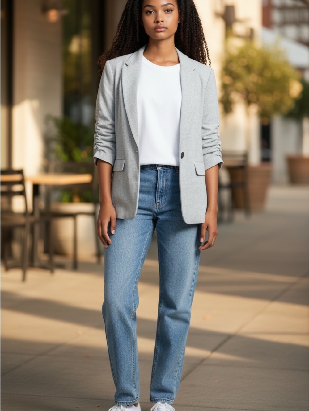 H&M Light Gray Women's Blazer